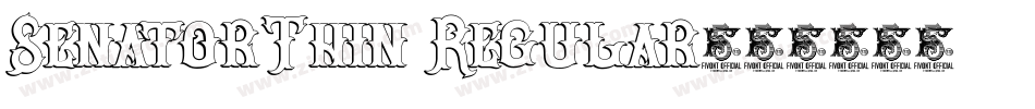 SenatorThin Regular字体转换